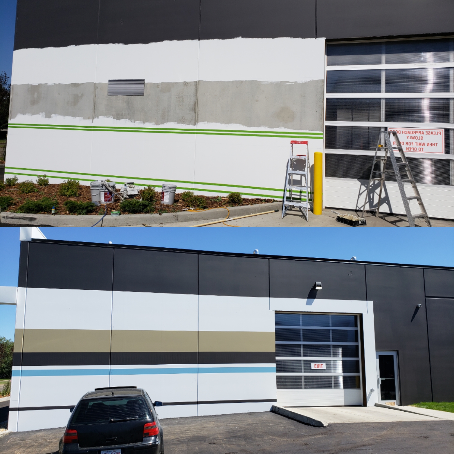 Commercial paint job warehouse