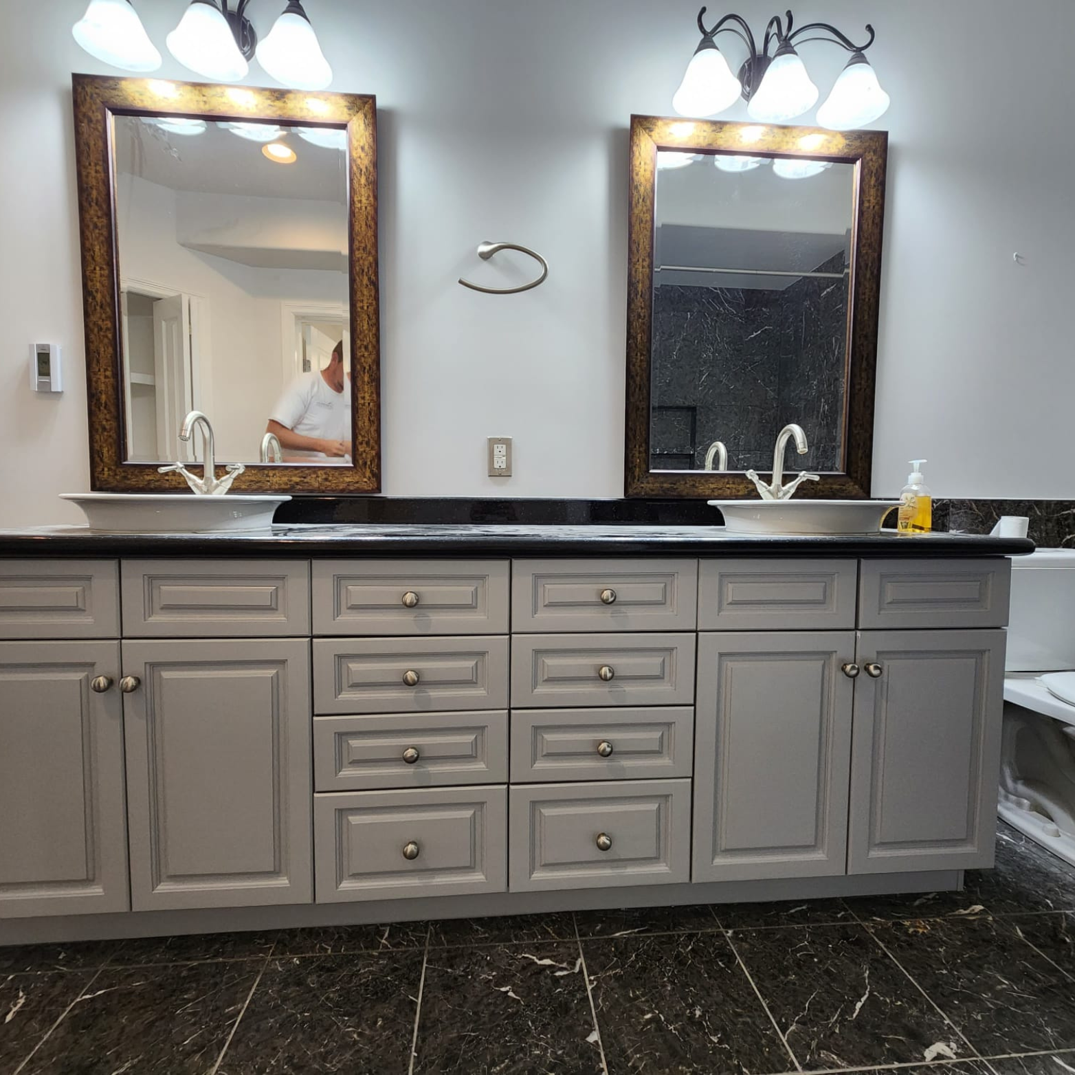 Residential bathroom repainting BMD Painting