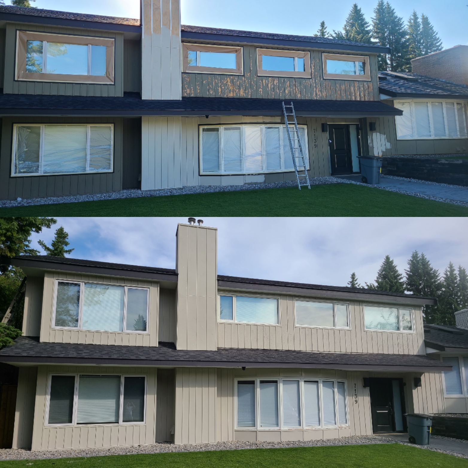 House paint job by BMD Painting Edmonton