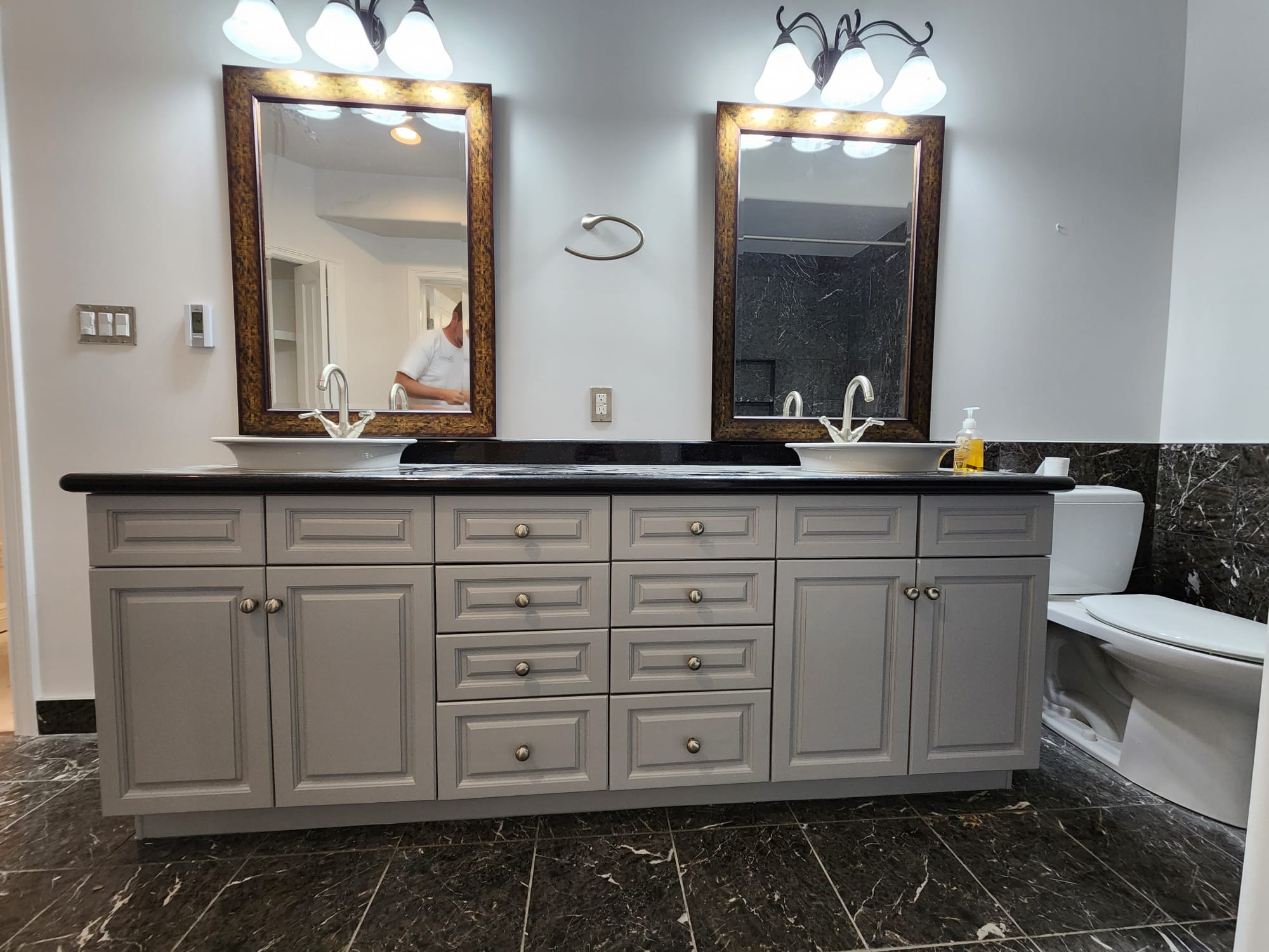 Residential bathroom repainting BMD Painting
